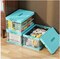 Stackable Clear Latch Storage Box Collapsible Storage Bins with Lids